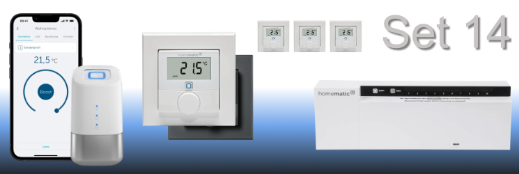 SET 14 Bodenheizung classic ab 4 Rume mit HCU