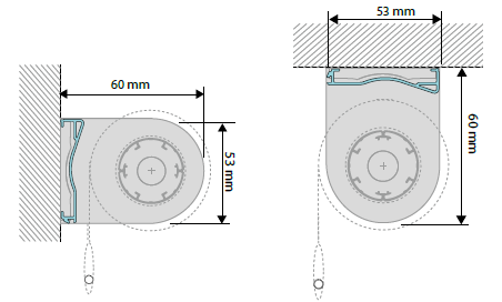 erfal Homematic IP Sonnenschutz-Rollo - 60 cm x 160 cm