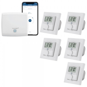Homematic IP kabelgebundene Fubodenheizungssteuerung - Set fr 5 Rume