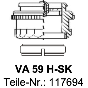 Ventiladapter VA59H-SK