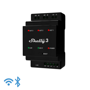 Shelly  Pro  Pro 3  Relais  max. 48A  3 Phasen  3 Kanle  DIN  WLAN  LAN  BT