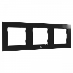 Shelly  Wall Frame 3  Wandtaster Rahmen 3-fach  Schwarz