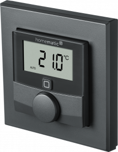 Homematic IP Wandthermostat mit Luftfeuchtigkeitssensor, anthrazit - HmIP-WTH-A - 159820A0