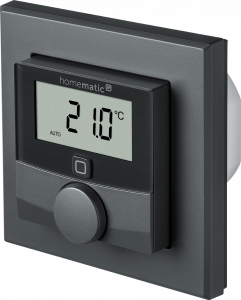 Homematic IP Wandthermostat mit Schaltausgang - fr Markenschalter, anthrazit - HmIP-BWTH-A - 159928A0
