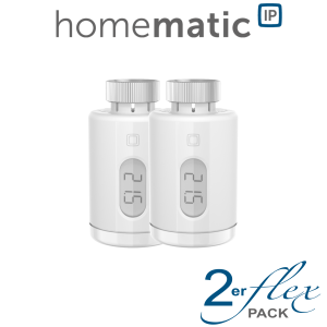 2er SET Homematic IP Smart Home Heizkrperthermostat pure, HmIP-eTRV-3