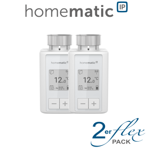 2er Set Homematic IP Smart Home Heizkrperthermostat flex HmIP-eTRV-F