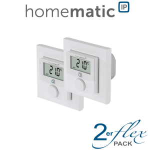 2er Set - Homematic IP Wandthermostat mit Schaltausgang - fr Markenschalter - HmIP-BWTH