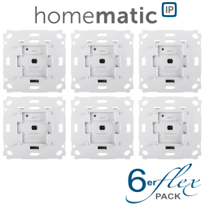 6er Set - Homematic IP Jalousieaktor fr Markenschalter - HmIP-BBL