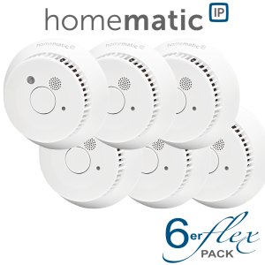 6er SET Homematic IP Rauchwarnmelder mit Q-Label HmIP-SWSD-2