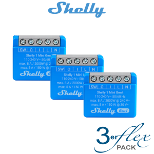 Shelly 1 Mini Gen4 - 3er Pack