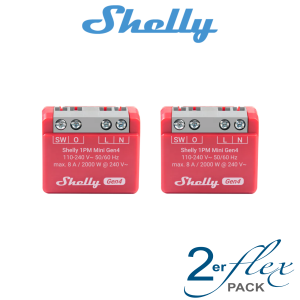 Shelly 1PM Mini Gen4 - 2er Pack