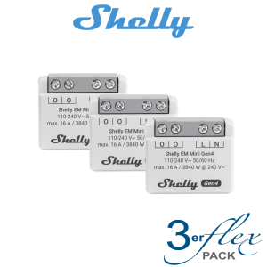 Shelly EM Mini Gen4 - 3er Pack