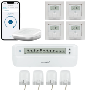 Homematic IP Fubodenheizungssteuerung motorisch fr 4 Rume Flexpaket