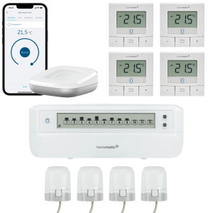 Homematic IP Fu�bodenheizungssteuerung motorisch f�r 4 R�ume WTH-B