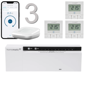 Homematic IP Funk Fu�bodenheizungset 3fach WTH-B