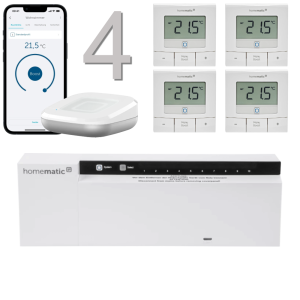 Homematic IP Funk Fubodenheizungset 4ach WTH-B