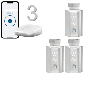 Homematic IP Evo Heizungssteuerung 3er Set, silber