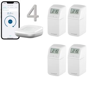 Homematic IP Heizkrperthermostat kompakt plus 4er Paket
