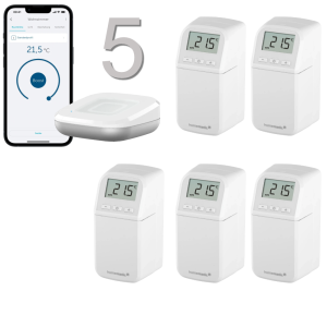 Homematic IP Heizkrperthermostat kompakt plus 5er Paket