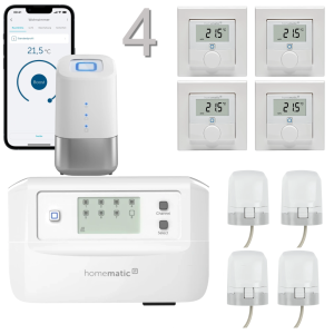 Fussbodenheizungsset advanced motorisch C8 fr 4 Rume mit HCU