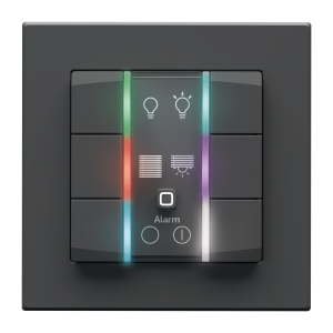 Homematic IP Wandtaster 6-fach, 230 V, anthrazit, 162028A0