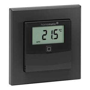 Homematic IP Wired Smart Home Temperatur- und Luftfeuchtigkeitssensor mit Display - innen, anthrazit, HmIPW-STHD-A, 160553A0