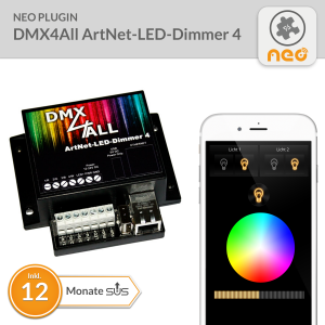 NEO Plugin DMX4All ArtNet-LED-Dimmer 4 - 12 Monate SUS