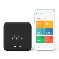 Starter Kit - Smartes Thermostat V3+ (Verkabelt) Black Edition für Heizthermen und Fußbodenheizungen