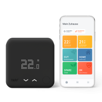 Starter Kit - Smartes Thermostat V3+ (Verkabelt) Black Edition fr Heizthermen und Fubodenheizungen