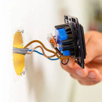 Shelly  Wall Switch 1  Wandtaster  1-fach  Schwarz