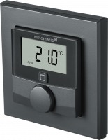 Homematic IP Wandthermostat mit Luftfeuchtigkeitssensor, anthrazit - HmIP-WTH-A - 159820A0