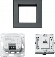 Homematic IP Wandthermostat mit Schaltausgang - fr Markenschalter, anthrazit - HmIP-BWTH-A - 159928A0