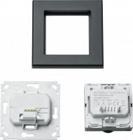 Homematic IP Wired Wandthermostat mit Luftfeuchtigkeitssensor - athrazit- 159835A0 - HmIPW-WTH-A