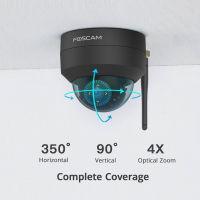 berwachungskamera FOSCAM D4Z 4 MP DUAL-BAND WLAN PTZ DOME (schwarz)