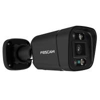 FOSCAM V5EP 5 MP POE-BERWACHUNGSKAMERA MIT INTEGRIERTEM SCHEINWERFER UND EINER ALARMSIRENE (SCHWARZ)