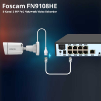 FOSCAM VIDEO REKORDER FN9108HE 8-KANAL 5 MP POE NETZWERK