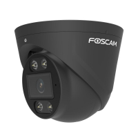 FOSCAM T5EP 5 MP POE-BERWACHUNGSKAMERA MIT INTEGRIERTEM SCHEINWERFER UND EINER ALARMSIRENE (SCHWARZ)