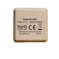 Shelly Blu H&T Mokka - Temperatur- & Feuchtigkeitssensor - Bluetooth - Dunkelbeige