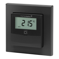 Homematic IP Temperatur- und Luftfeuchtigkeitssensor mit Display innen, anthrazit