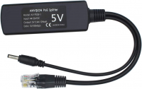 PoE Splitter - 48V auf 5V - 2,4A - Stecker 3,5mm x 1,35mm - 5,5 mm x 2,1 mm, IEEE 802.3af-konform, fr CCU3 und mehr