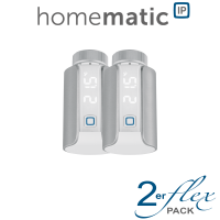 2er Set Homematic IP Heizkrperthermostat Evo - Silver Edition-HmIP-eTRV-E-S