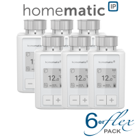 6er Set Homematic IP Smart Home Heizkrperthermostat flex HmIP-eTRV-F