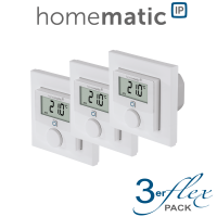 3er Set - Homematic IP Wandthermostat mit Schaltausgang - fr Markenschalter - HmIP-BWTH