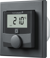 6er Set - Homematic IP Wandthermostat anthrazit mit Schaltausgang - fr Markenschalter - HmIP-BWTH