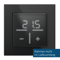 Homematic IP Glas-Wandthermostat, schwarz - HmIP-WGT-A