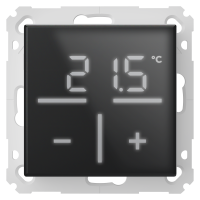 Homematic IP Glas-Wandthermostat, schwarz - HmIP-WGT-A