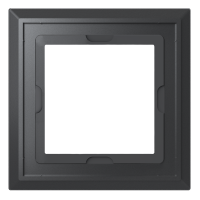 Homematic IP Glasrahmen 1-fach schwarz - HmIP-GF1-A
