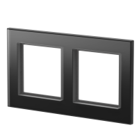 Homematic IP Glasrahmen 2-fach schwarz - HmIP-GF2-A
