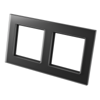 Homematic IP Glasrahmen 2-fach schwarz - HmIP-GF2-A