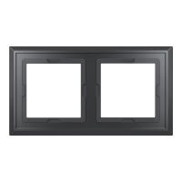 Homematic IP Glasrahmen 2-fach schwarz - HmIP-GF2-A